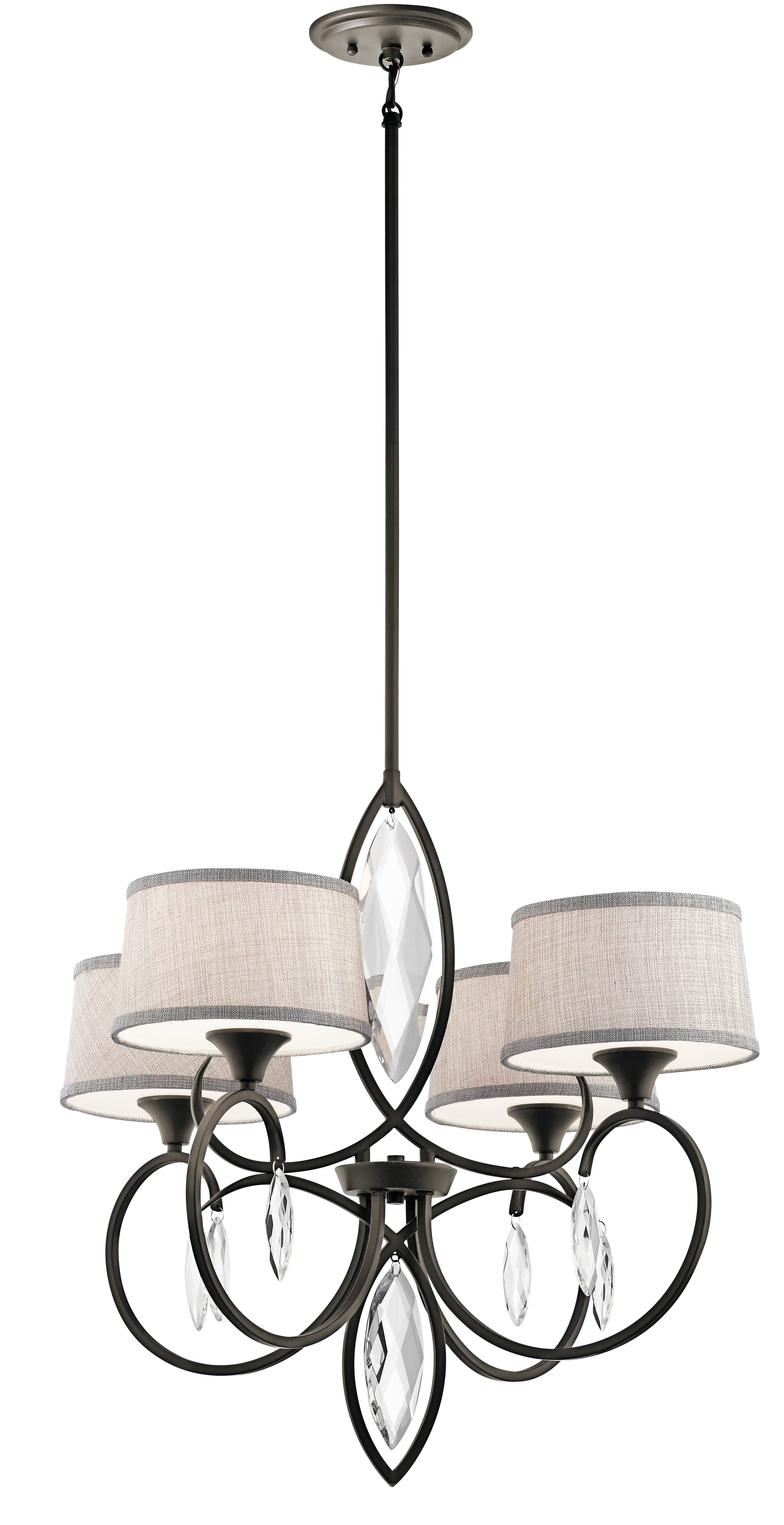 4 Light Chandelier Olde Bronze R8480