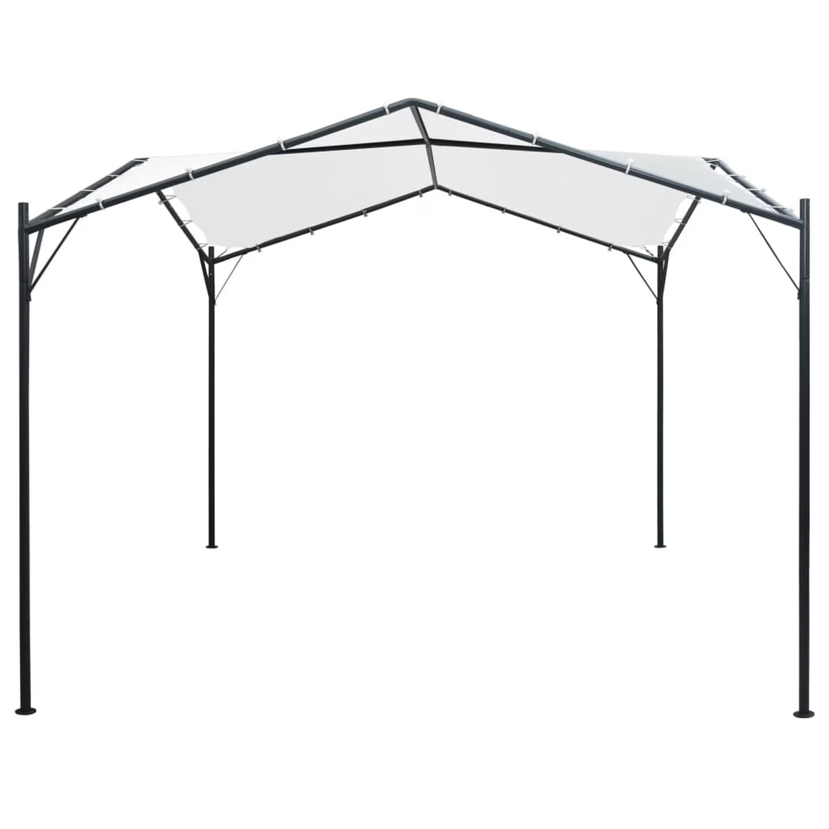 Patio Canopy 9.8'x9.8'x8.5' White Cantilever Steel Tent K553505