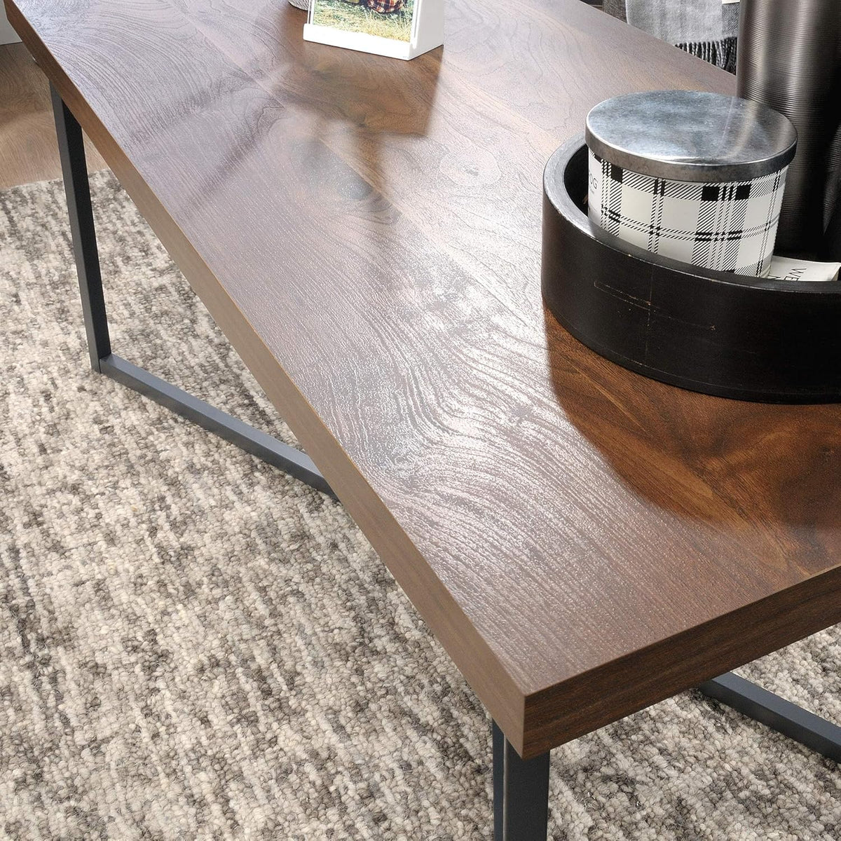 Coffee Table, Grand Walnut Finish, Pack of 2 W278153