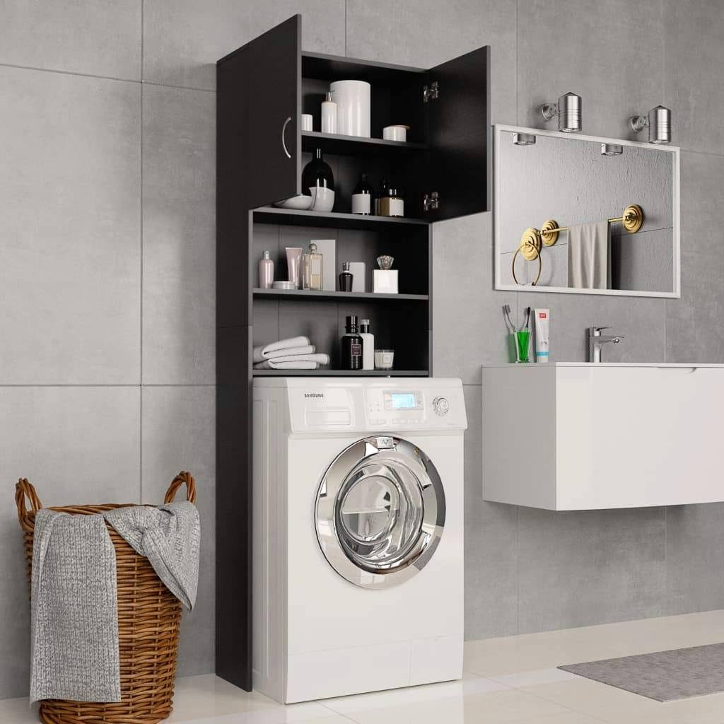 White Chipboard Washing Machine Cabinet W13113