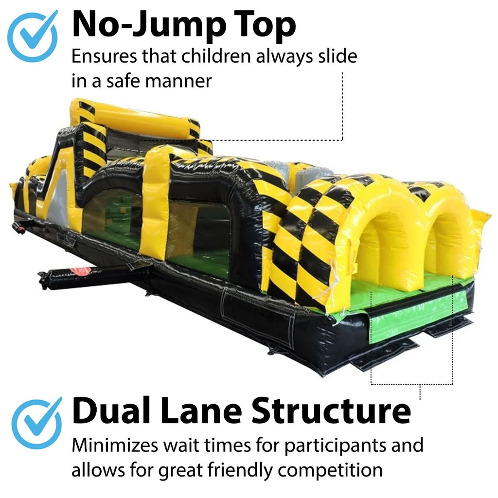 40' Vinyl Inflatable Obstacle Course J254