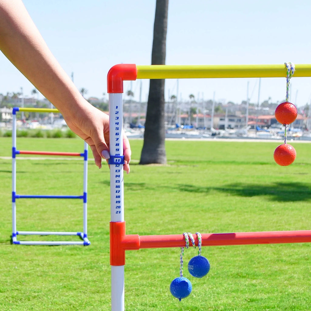 Ladder Toss Game Set with 6 Bolos and Carrying Case D50616