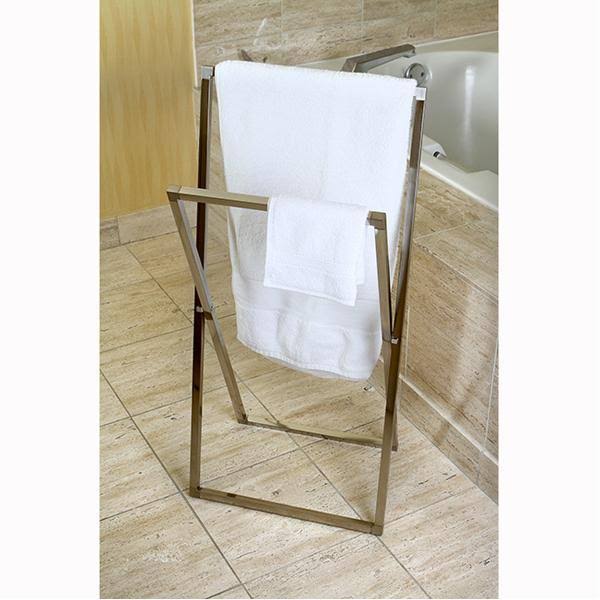 Polished Chrome Steel Construction Towel Rack Z549303