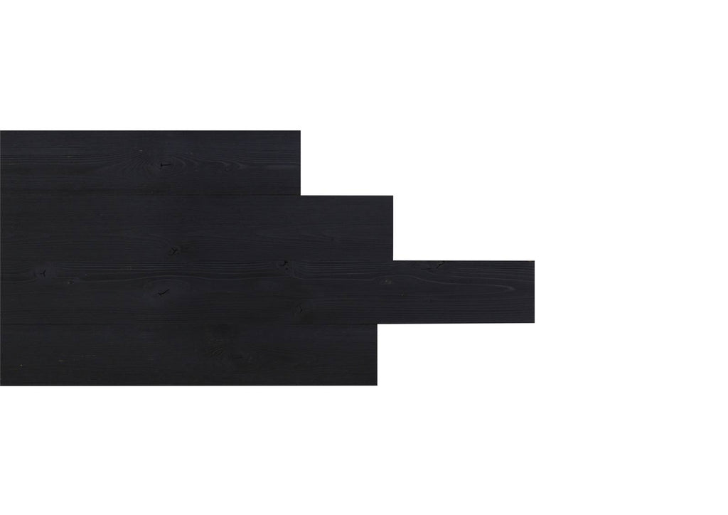 Rustic Black Real Wood Wall Plank N762047