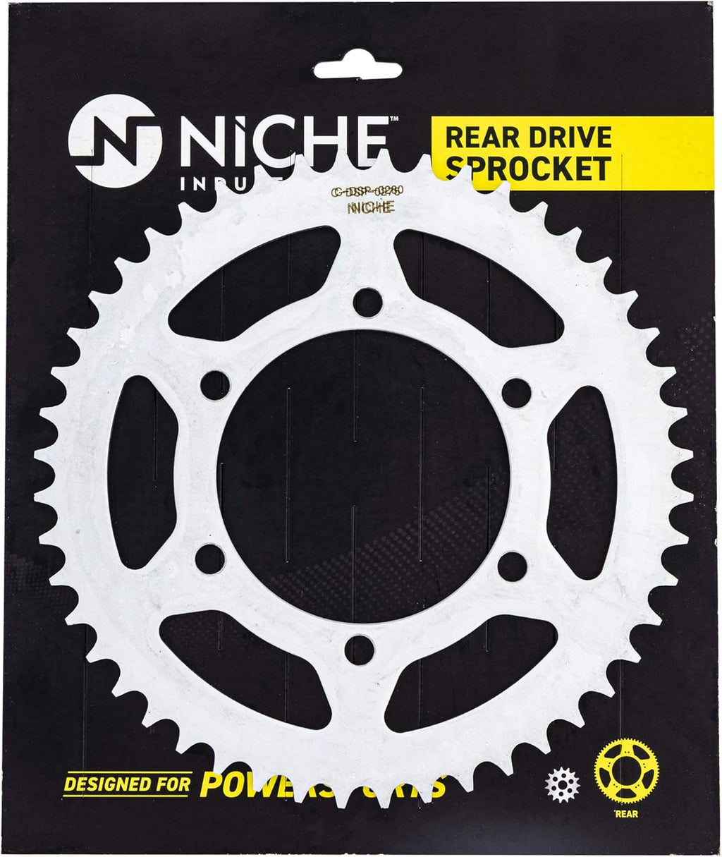 Drive Sprocket Chain Combo Front 16 Rear 48 Tooth 520NZ Standard 116 Links Pack of 2 R495066