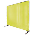 6x8 ft Yellow Welding Screen with Frame T414