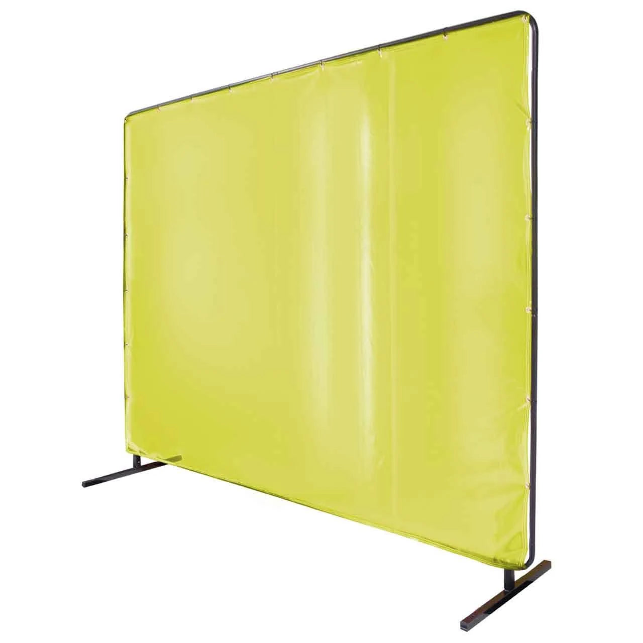 6x8 ft Yellow Welding Screen with Frame T414