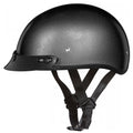 Gun Metal Grey Metallic Half Face Helmet With Visor I185