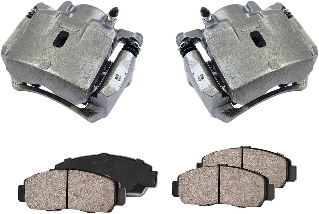 Premium Loaded OE Caliper Assembly Set with Ceramic Brake Pads C90409