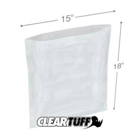15 x 18 in. Clear Poly Bags Case of 1000 N301334
