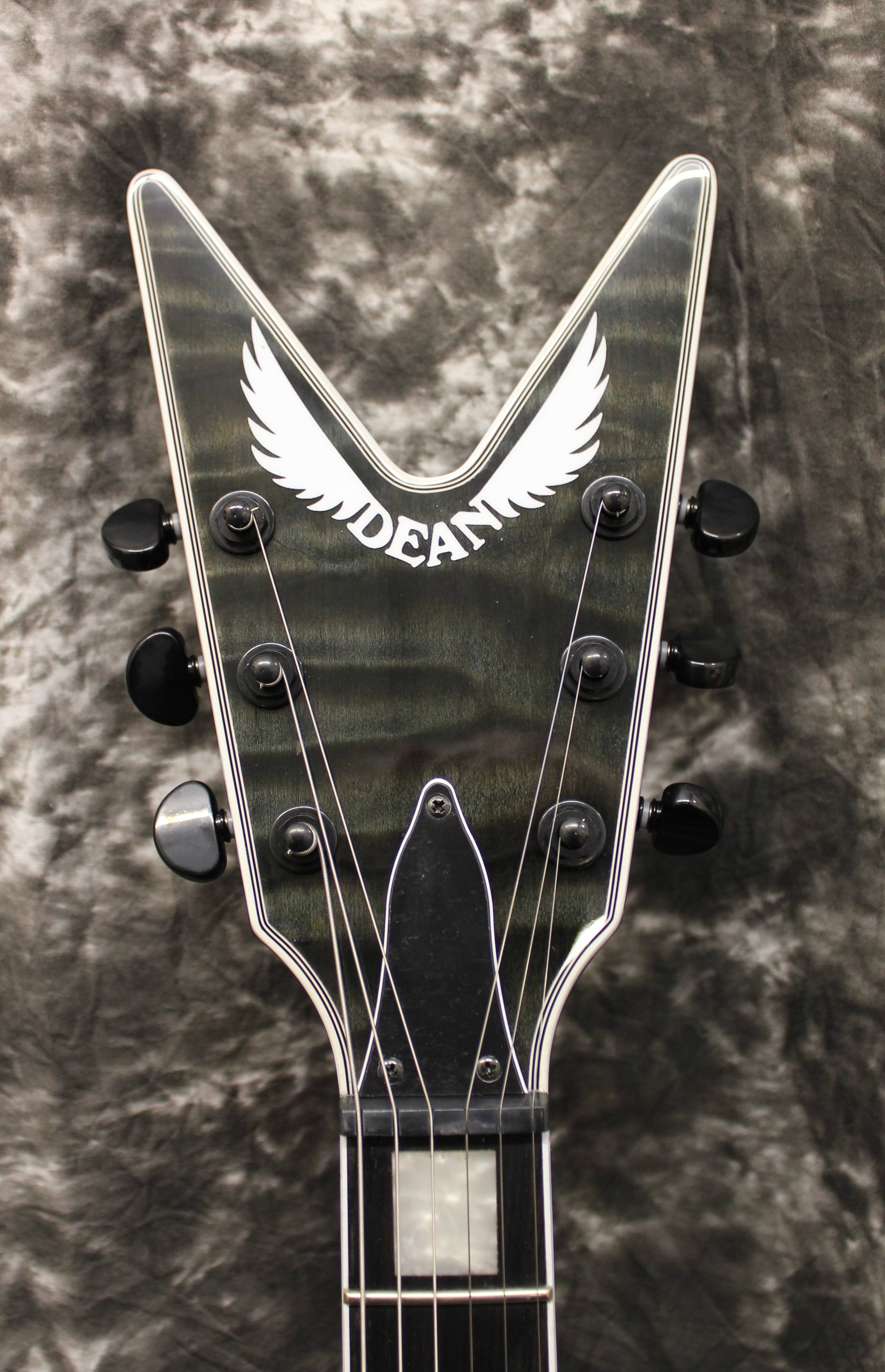 Trans Black Quilt Top Electric Guitar L261