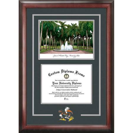 Brown University of Miami Spirit Graduate Frame J273