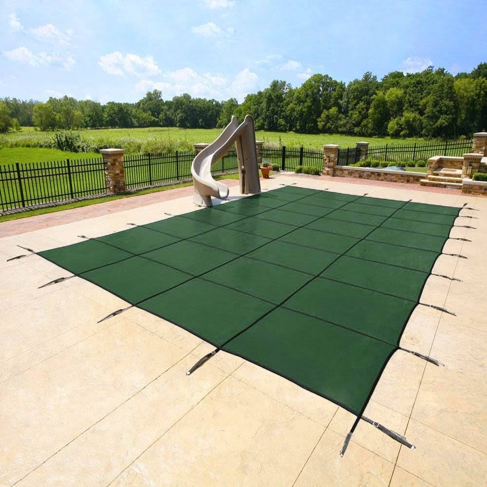 Rectangle Mesh Inground Swimming Pool Safety Cover W6727