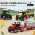 3 Pieces Die-Cast Metal Toy Farm Tractors Truck and Trailers Set R623690