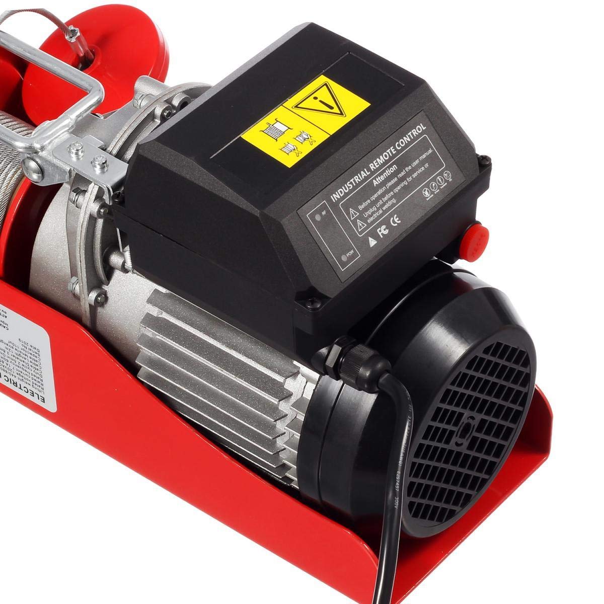 Electric Cable Hoist with Wireless Remote Control, 38ft Lift Height X923
