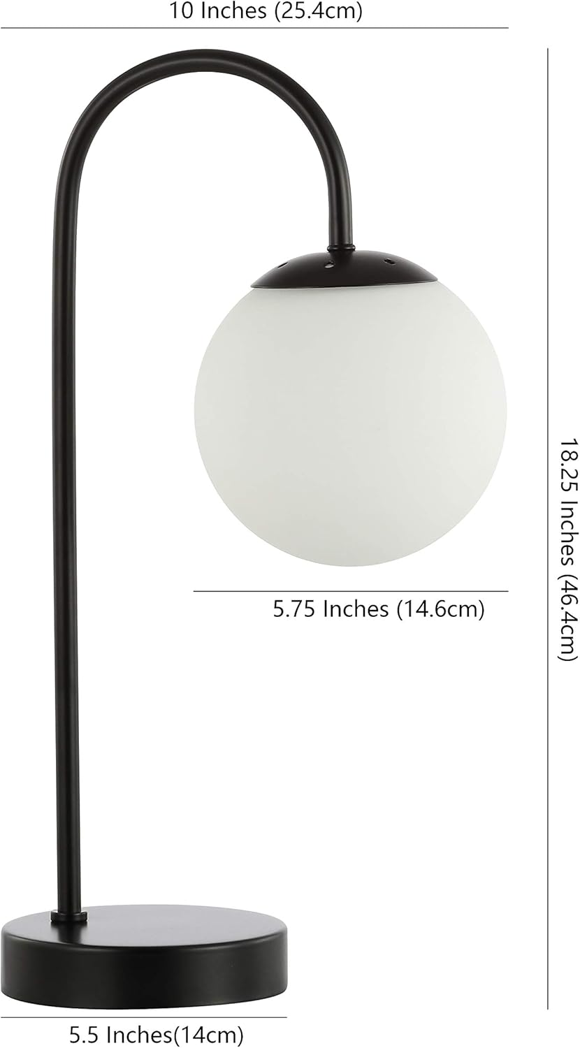 18.25 Iron/Glass Globe LED Lamp W209170