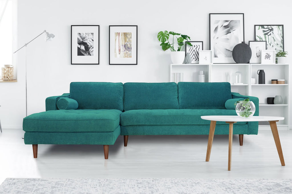 Turquoise Sectional Sofa D3358