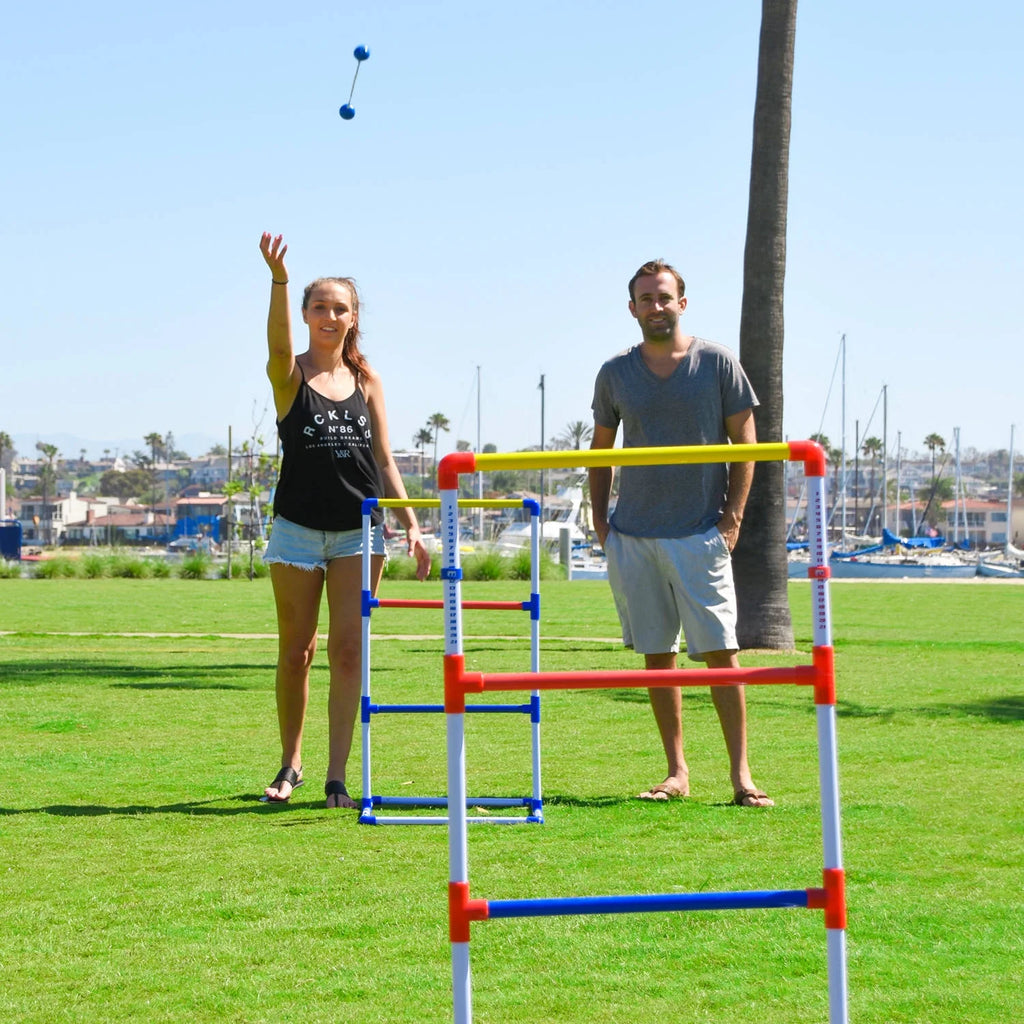 Ladder Toss Game Set with 6 Bolos and Carrying Case D50616
