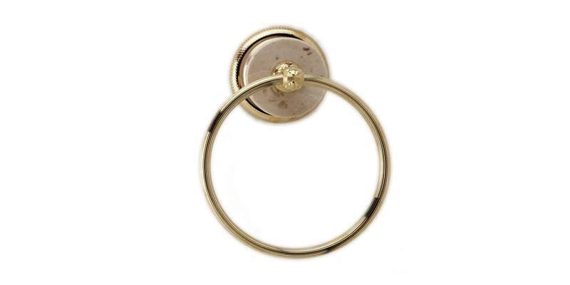 Beige Marble Towel Ring A8121