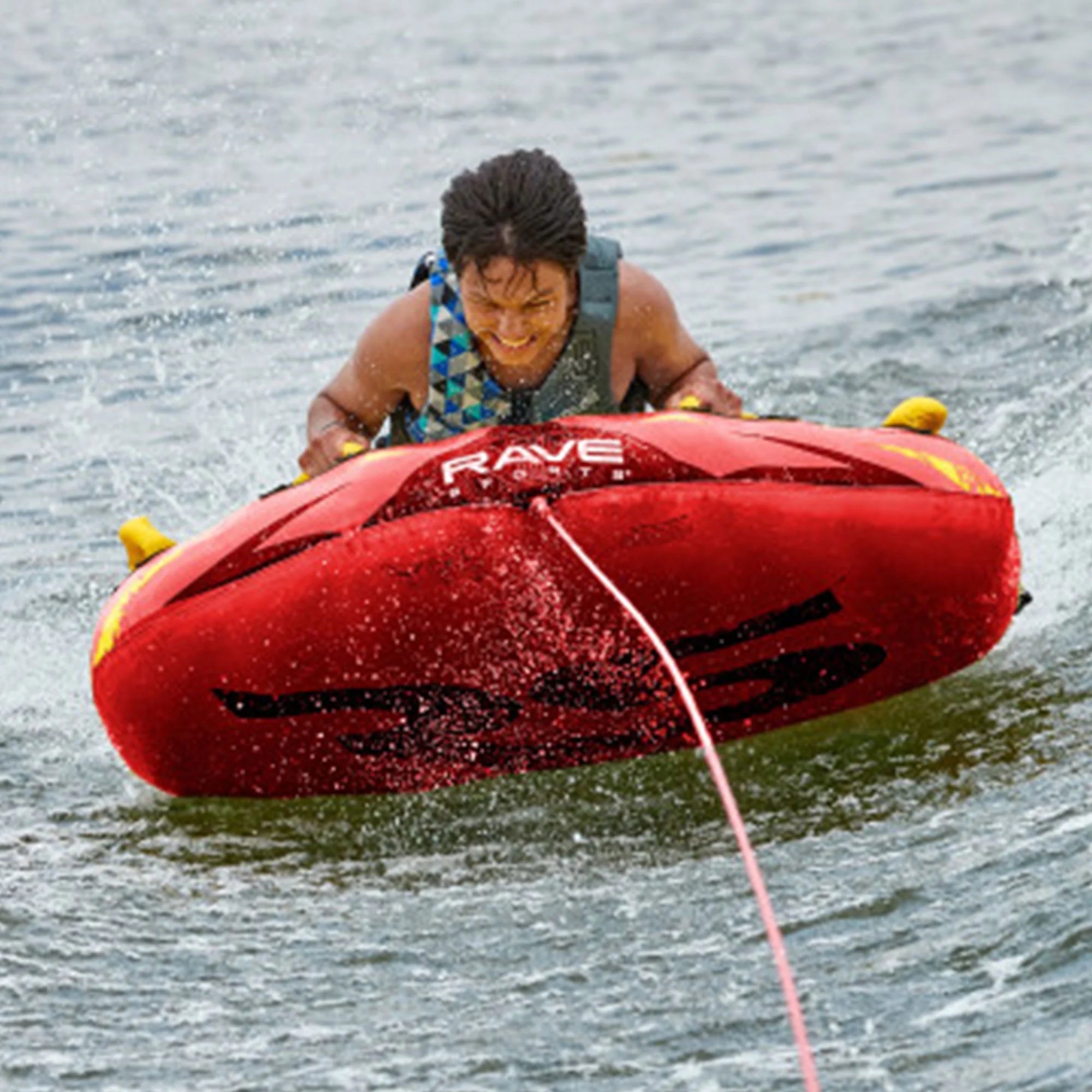 Red Nylon Inflatable Towable Float B947