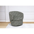 Leopard Swivel Barrel Chair T37569