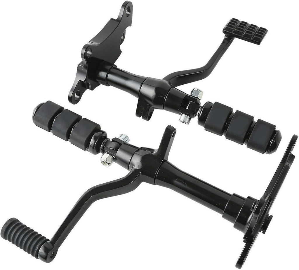 Forward Control Foot Pegs Complete Kit Levers & Linkages Black B80086
