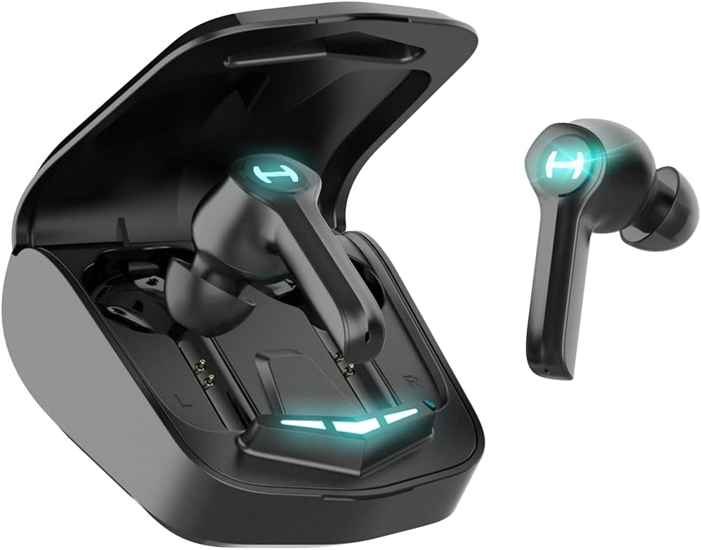 Black TWS Bluetooth 5.0 Waterproof Earbuds with Mic T23771