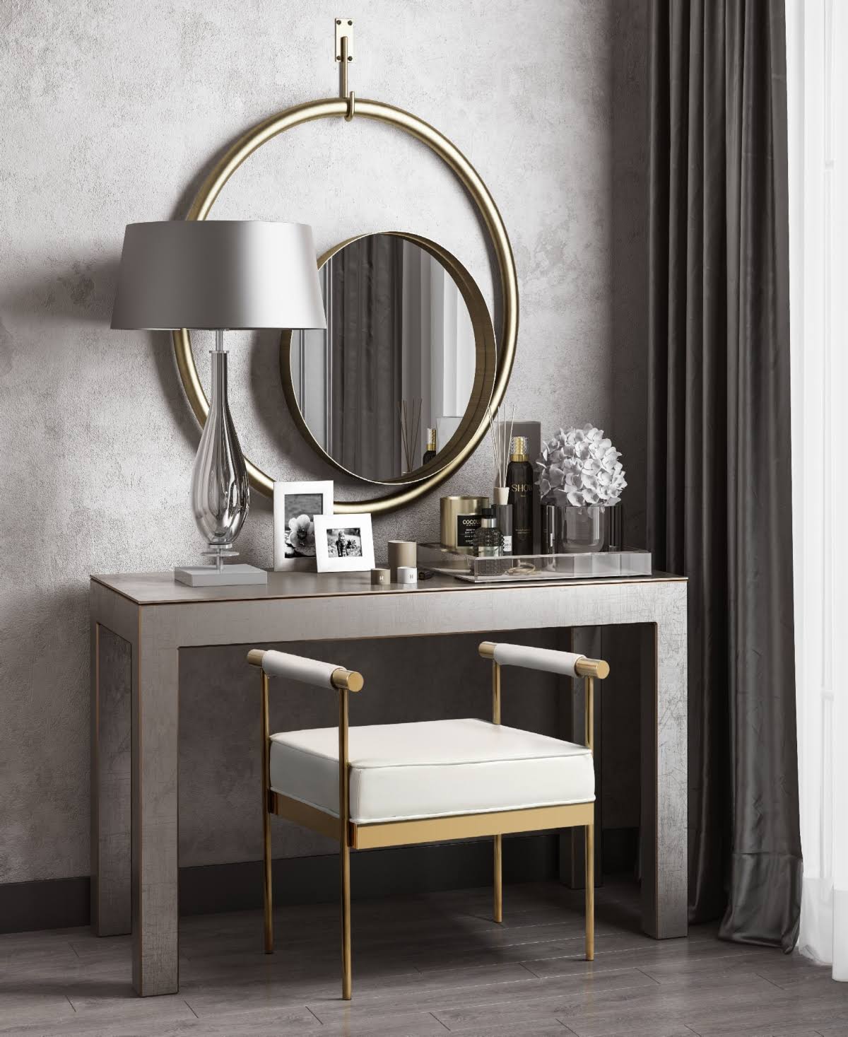 White Eco-Leather Bench I95596