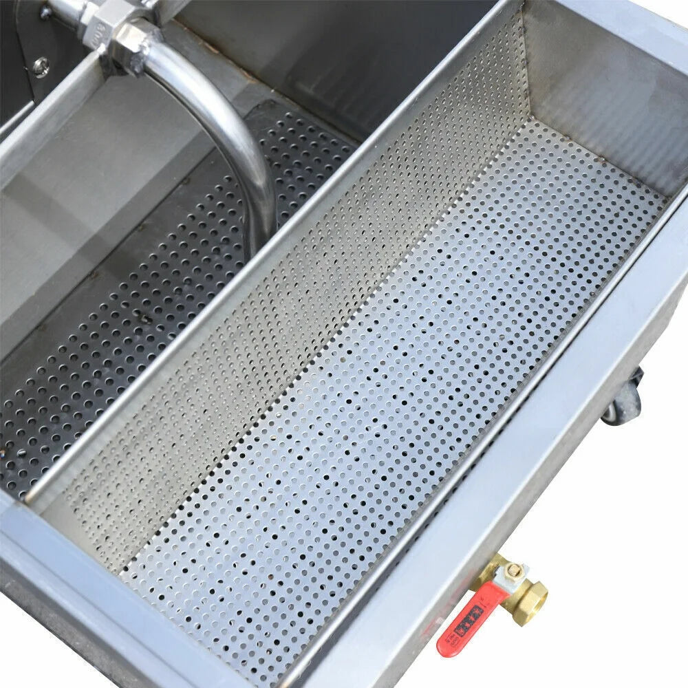 55L Fryer Oil Filter Cart Machine Commercial Kitchen Filtration System 110v/60hz P70198