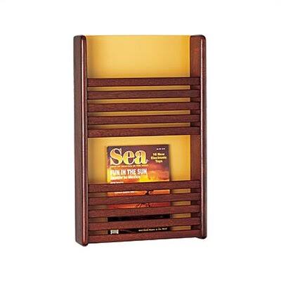 Orange Magazine Rack with Front Slats M927900