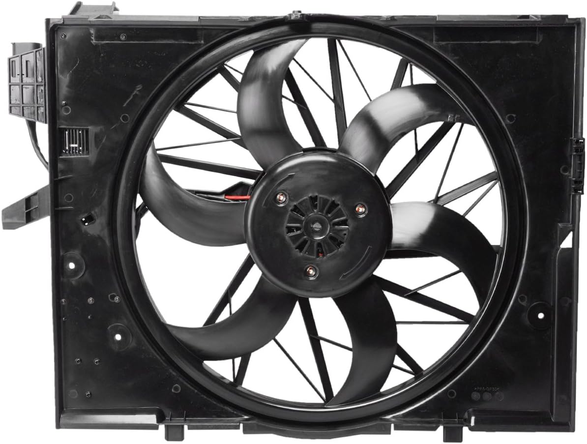 Radiator Cooling Fan Assembly Compatible with BMW E60 525i 530i 2004-2005 Y636