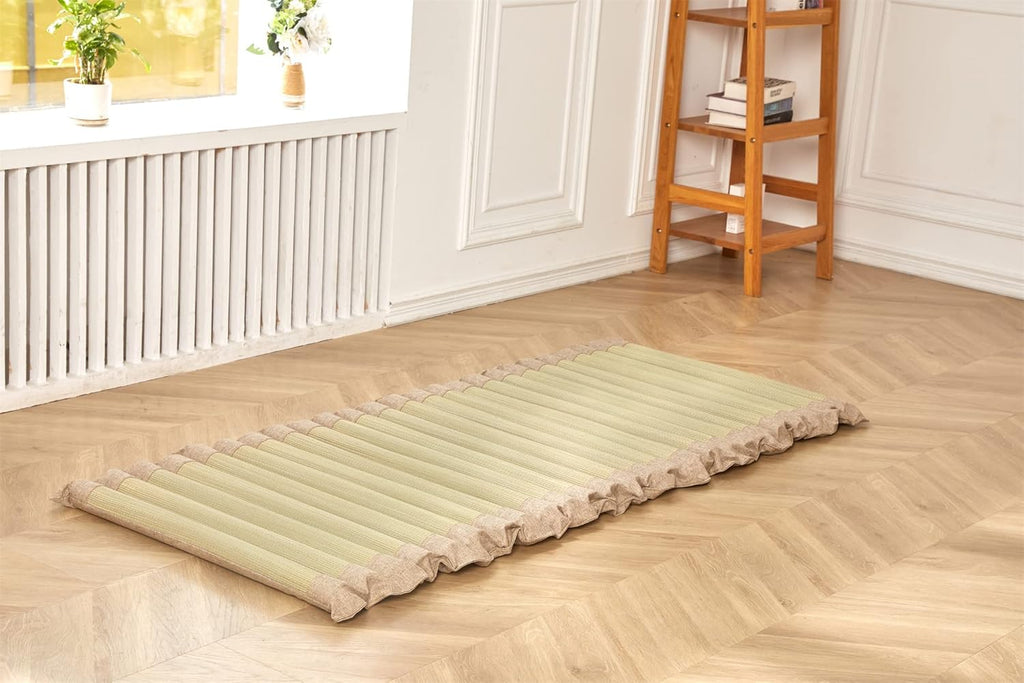 Tatami Mat Rollable Floor Mat Camping Mattresses Rush Grass F632310