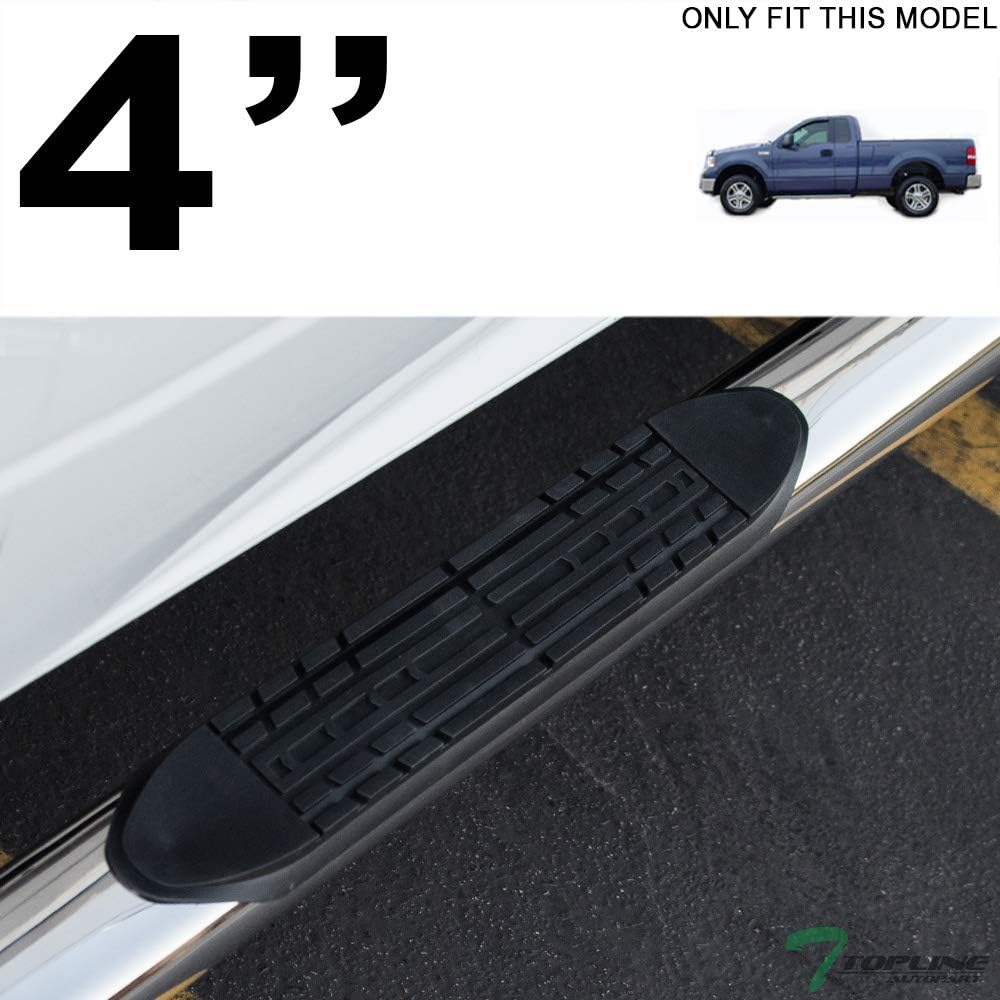 4" Oval Polished Stainless Steel Side Step Nerf Bars Running Boards R8643