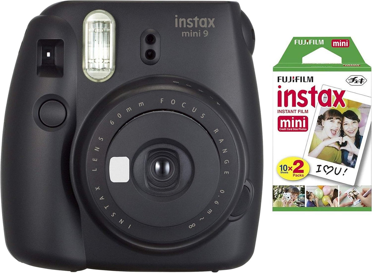 Flamingo Pink Instant Camera and 20 Exposures Film Twin Pack Bundle K6133