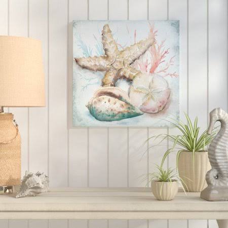 Watercolor Painting Print on Wrapped Canvas, Brown M2948