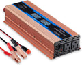 1100 Watts Power Inverter DC 12V to 110V AC Converter, Dual AC Outlets and USB Port, Pack of 2 U182303