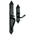 Satin Black Double Cylinder Mortise Handleset Trim W352192