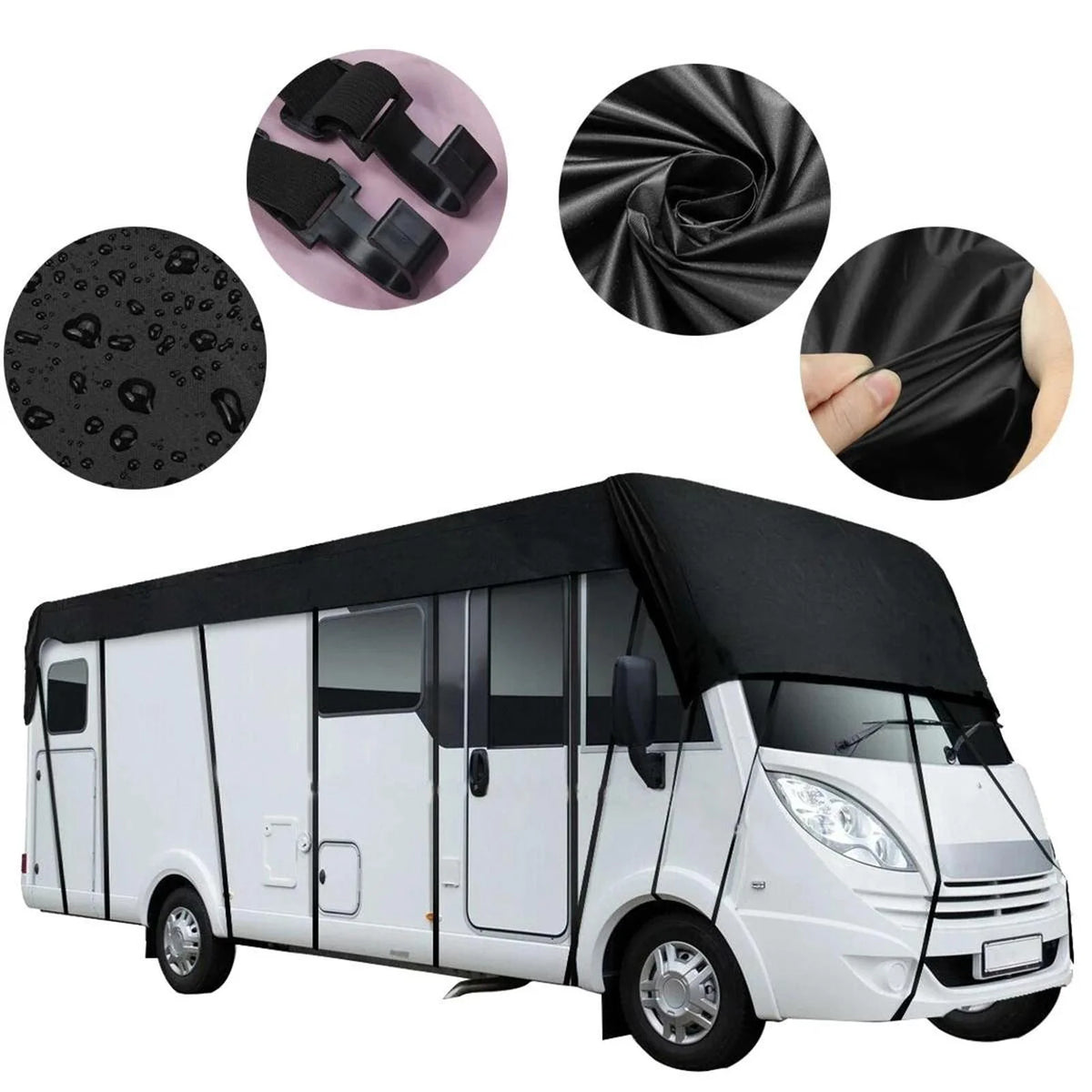 Portable RV Roof Cover for Travel Trailers 7.5m x 7.5m R597
