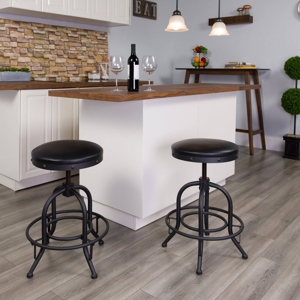 Black Swivel Lift Stool H58590