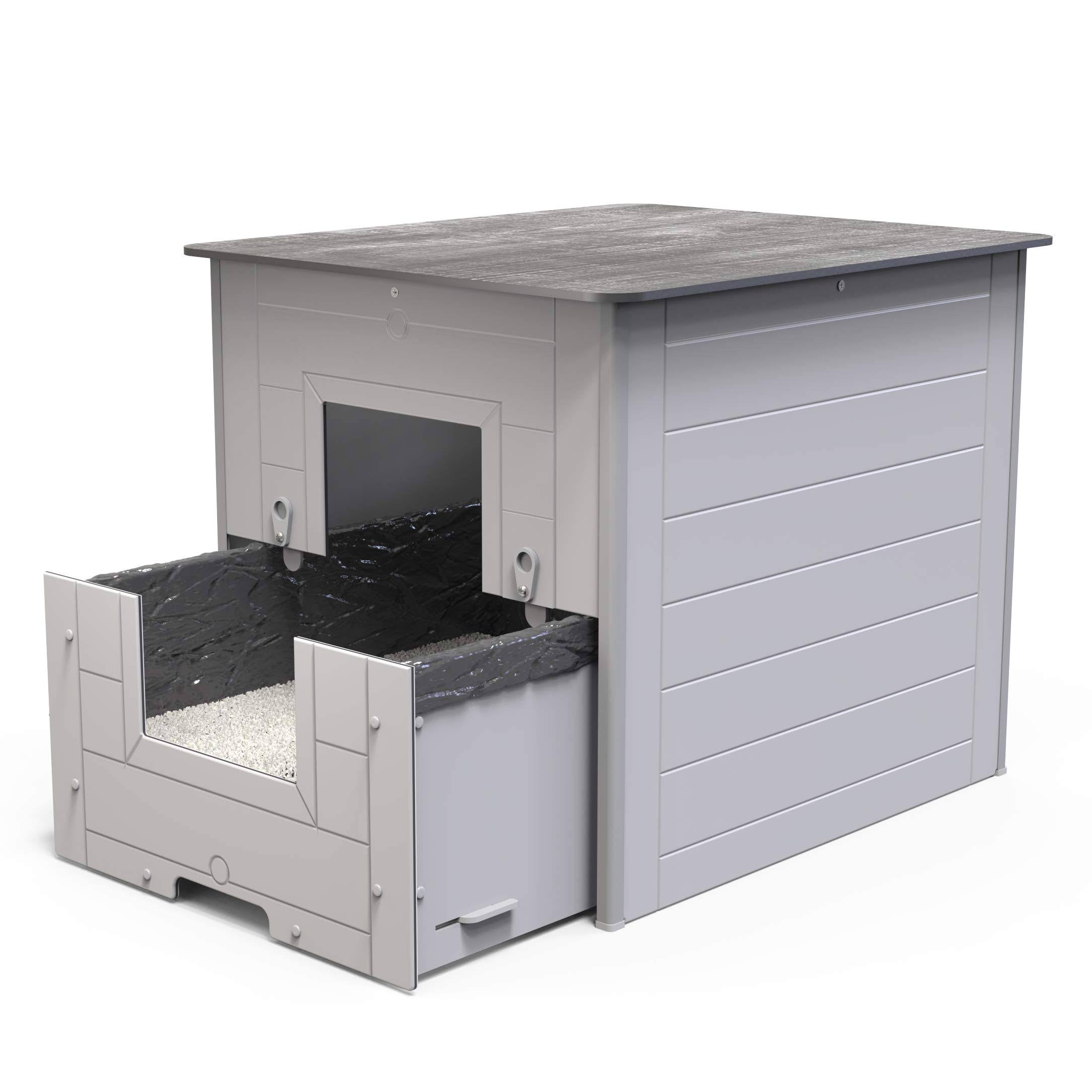 Cat Litter Box with Drawer and Lid N517