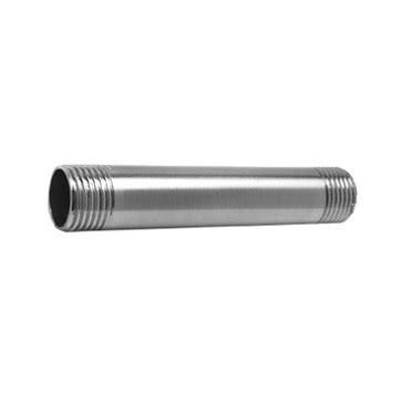 6 inch Pipe Nipple - Satin Brass C161