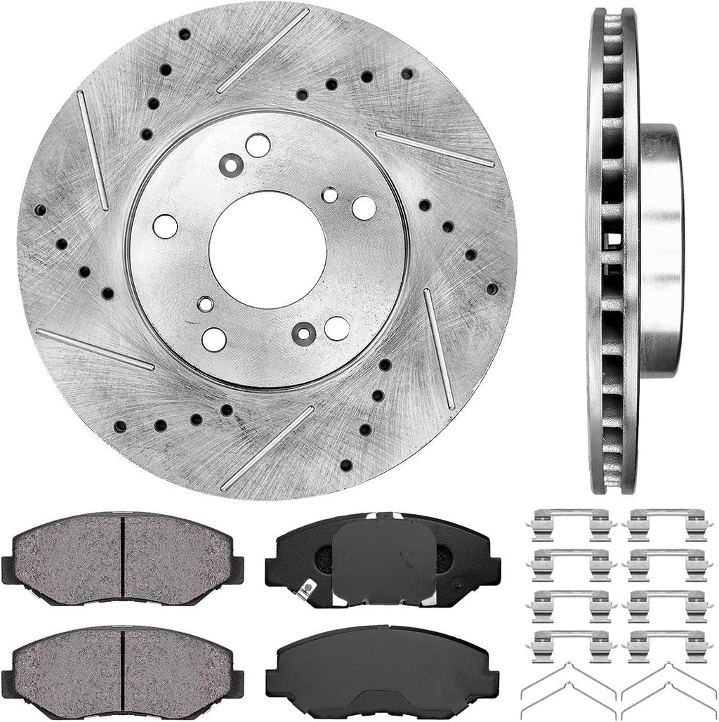 Brake Rotors with Ceramic Pads and Hardware K110140