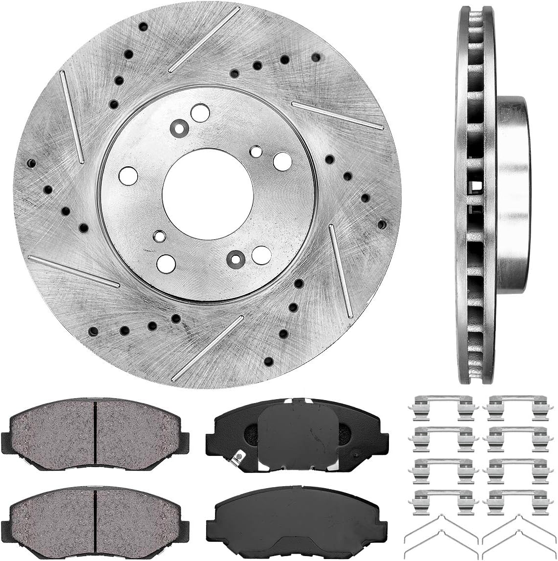 Brake Rotors with Ceramic Pads and Hardware K110140