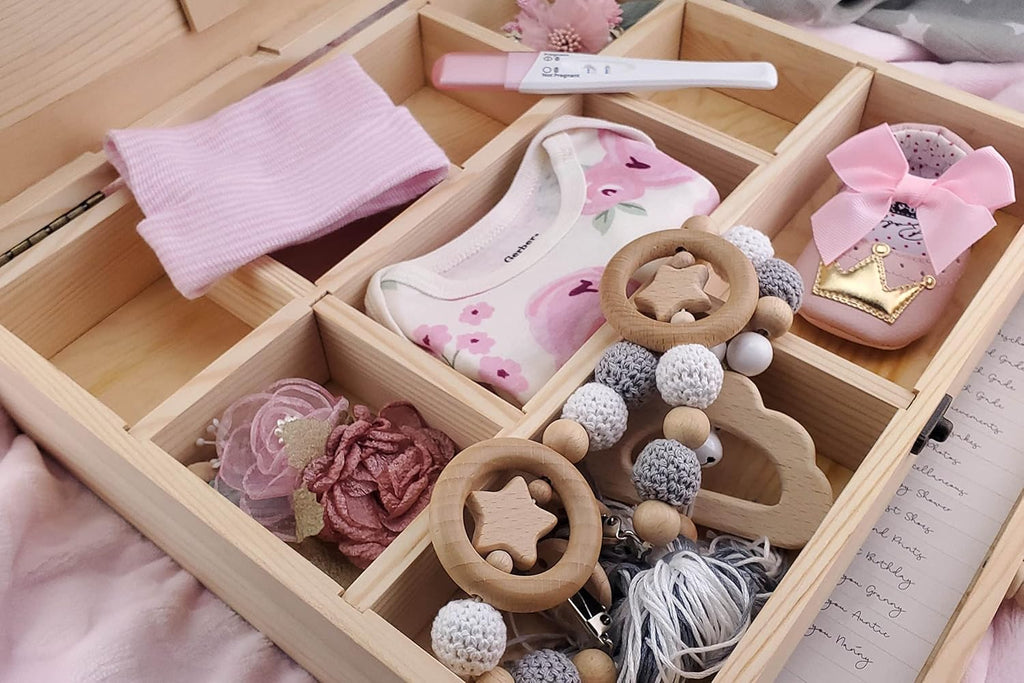 Baby Keepsake Box with Milestone Cards, Pack of 2 P218
