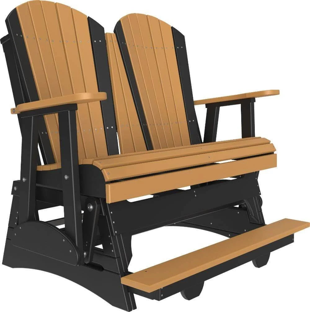 Recycled Plastic Glider Chair, Cedar on Black N723154