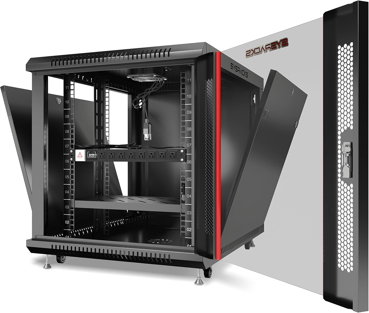 12 U 35 Inch Deep Locking Server Rack Cabinet S1122