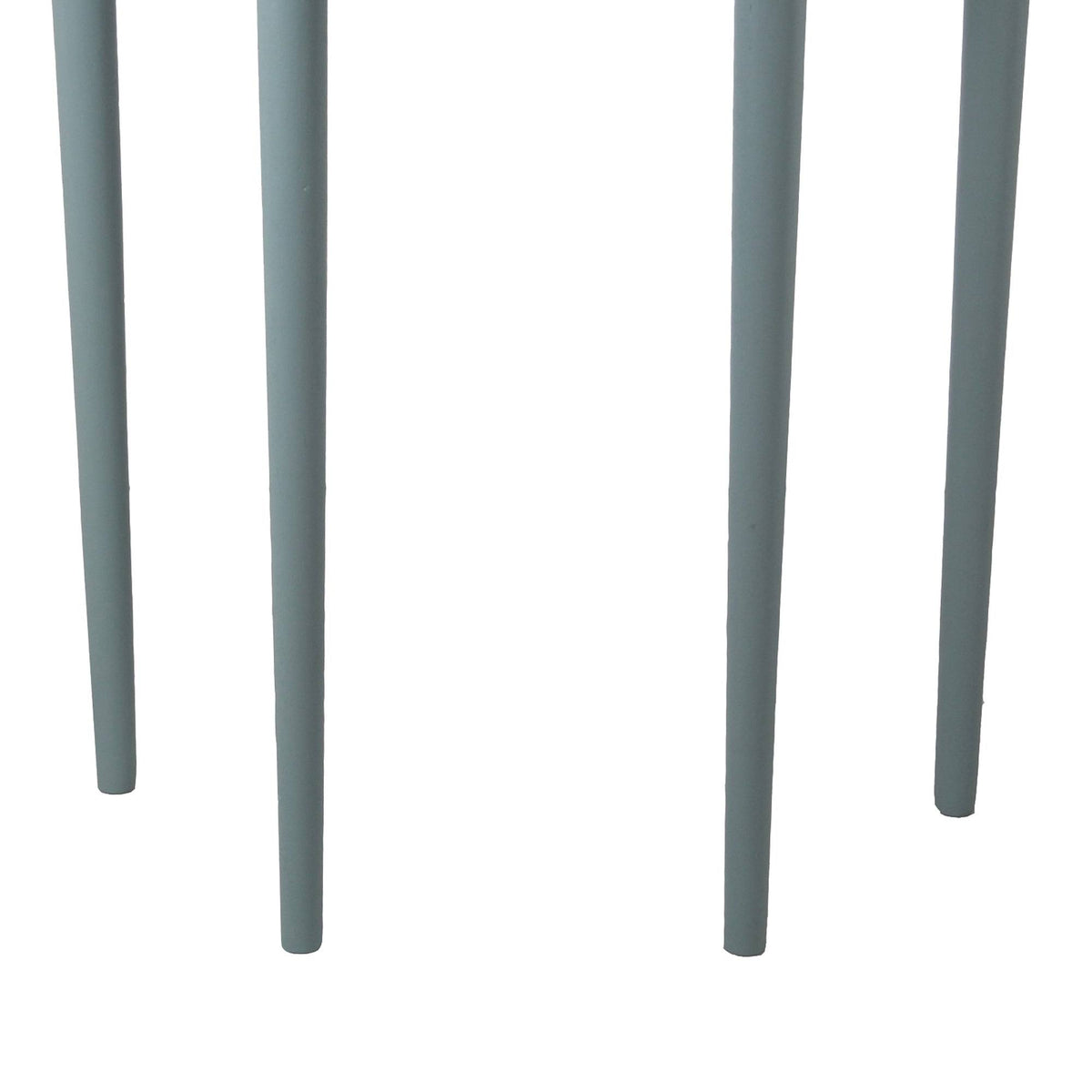 Sage Blue Half Moon Console Table with Round Legs A38378