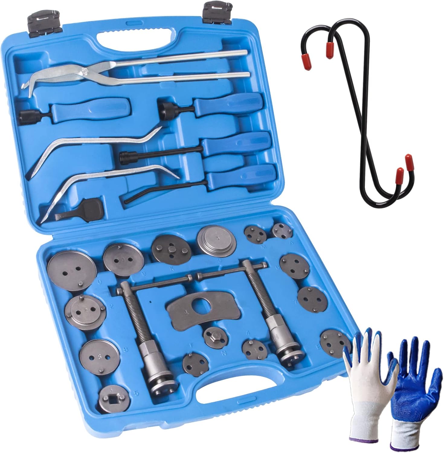 18Pcs Disc Brake Caliper Tool Set & 8Pcs Drum Brake Tool Kit N3483