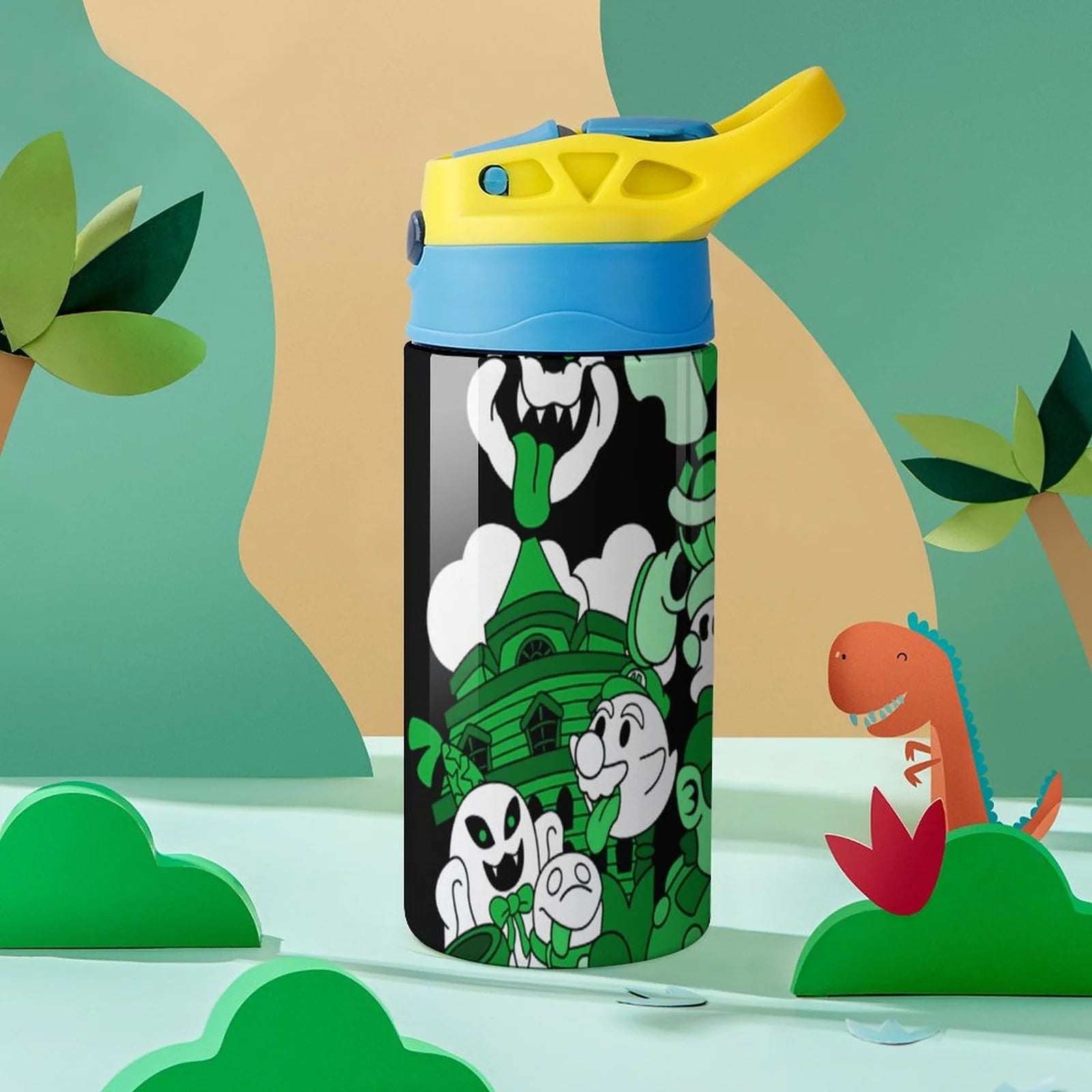 Insulated Stainless Steel Water Bottle with Straw I534554