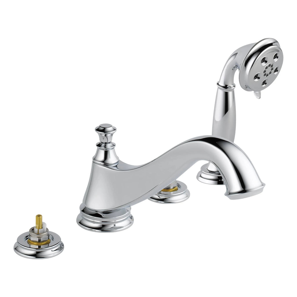 Chrome Deck Mounted Roman Tub Filler Trim with Hand Shower U2236